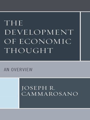cover image of The Development of Economic Thought